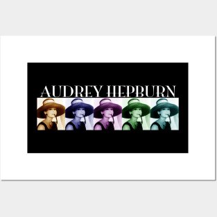 Audrey Hepburn style icon in WHITE Posters and Art